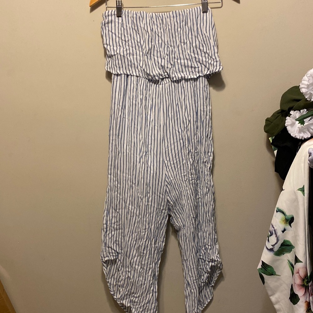 Stripped Halter Jumpsuit